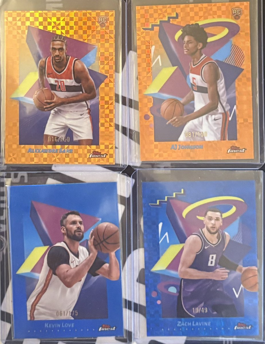 TresorSports's tweet photo. 2024-25 #ToppsFinest #Basketball #HobbyBreaks Hits
#RealStevenAdams #Autograph Gold #Refractor /50
#jalenbridges_ Flashback #Auto #Rookie Blue #XFractor /99
#BasketballCards #HoopHall #CardCollector #SportsCards #thehobby #Refractors #TradingCards #NBAdraft #WhoDoYouCollect 🏀 https://t.co/ED4ViqgnwS