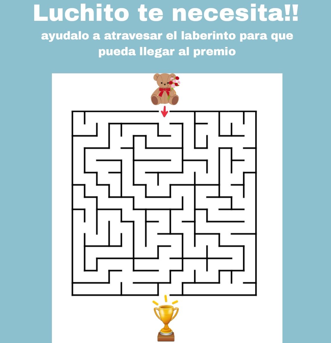RESUELVE EL LABERINTO 

comenta si lo lograste !!
(no olvides usar los hashtags )
 <a href="/christophervele/">Christopher Velez 🔺</a>  <a href="/PremiosJuventud/">Premios Juventud</a> 
#PremiosJuventud #QUIEREME #ChrisVelezEnPJ