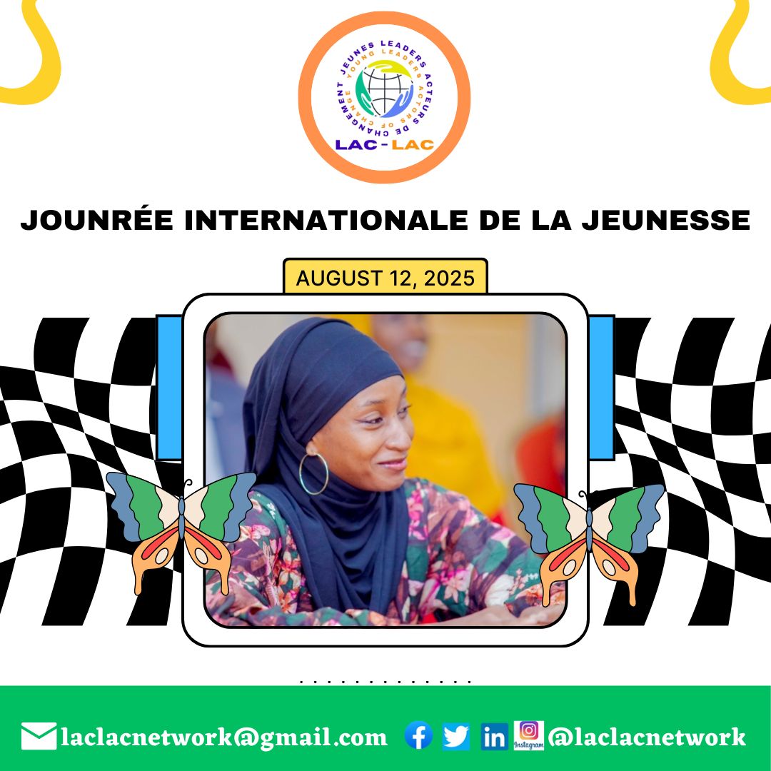 laclacnetwork's tweet photo. La Journée Internationale de la Jeunesse, est une occasion spéciale pour mettre en lumière les contributions, les défis et le potentiel immense des jeunes à travers le monde. 

#JIJ2025 #IYD2025 #laclacnetwork #youth4peace https://t.co/qv9Yr8E6Er