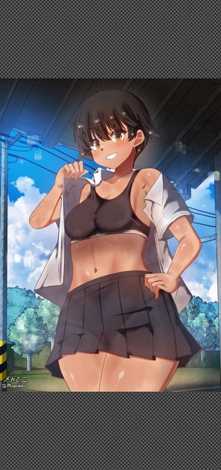 褐色ちゃん☀️
Tomboy girl 