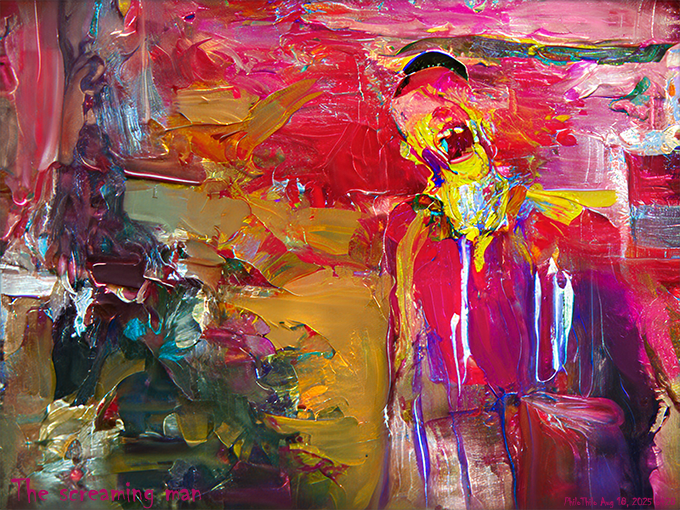 PhiloThilo's tweet photo. The screaming man
PhiloThilo Aug 18, 2025
#digitalart #abstractart #contemporaryart #scream #screamingman #philothilo https://t.co/SAMQEIOCcC