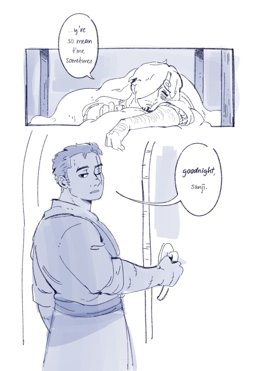 renviary's tweet image. mini comic to self promote a lil fic i wrote lol😇

#ONEPIECE #SanZo #zosan