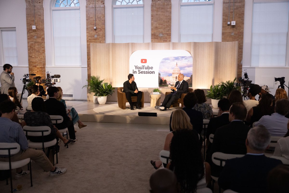 UpdatesFromYT's tweet image. Our latest #YouTubeInSession features @CoryBooker and creator @RealDoctorMike, who talk about the importance of using platforms like @YouTube for good. 

Watch their full conversation → goo.gle/4lxnTvG