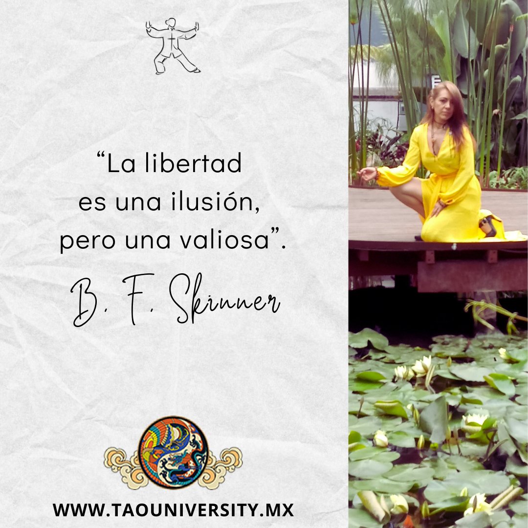 Recuerden meditar antes de dormir. Buenas noches
“La libertad es una ilusión, pero una valiosa”.
B. F. Skinner
#holistico #espiritu #salud #mente #taouniversity