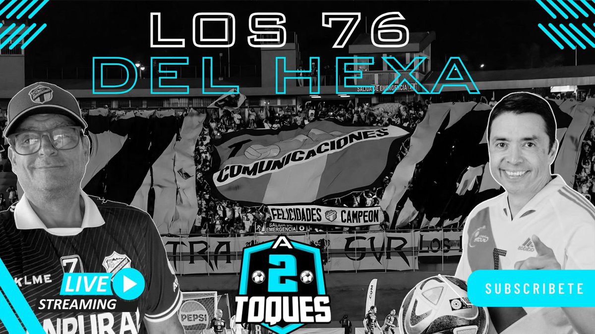 HOY #A2Toques con <a href="/QuiqueGodoy/">Quique Godoy</a> y <a href="/MartinMachon/">Martin Machon Guerra</a> por las plataformas de <a href="/PFNSEGT/">Por Favor No Se Enoje</a> 

Análisis de la J5 de <a href="/LigaGuate/">Liga Guate Banrural</a>, la CA Cup y la convocatoria de <a href="/fedefut_oficial/">FFG🇬🇹</a> 
Además por los 76 años de <a href="/CremasOficial/">Comunicaciones FC</a> nos acompaña Roberto Chúa de #VintageFutbolJersey 

19h no te lo pierdas !!!