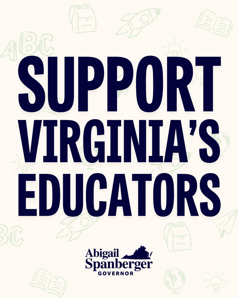 Abigail Spanberger will be a Governor who supports Virginia’s educators — because when our students learn from the best, they’re able to reach their full potential.