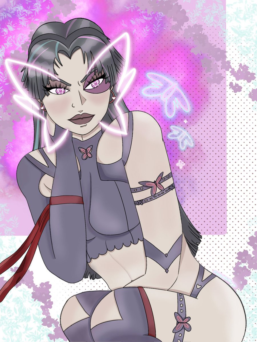 I finished this drawing of Psylocke with a Bikini inspired by one of her skins in Marvel Rivals! I designed it myself and hope everyone thinks it’s as cool as I do! #psylocke #xmen #marvelrivals #fanart