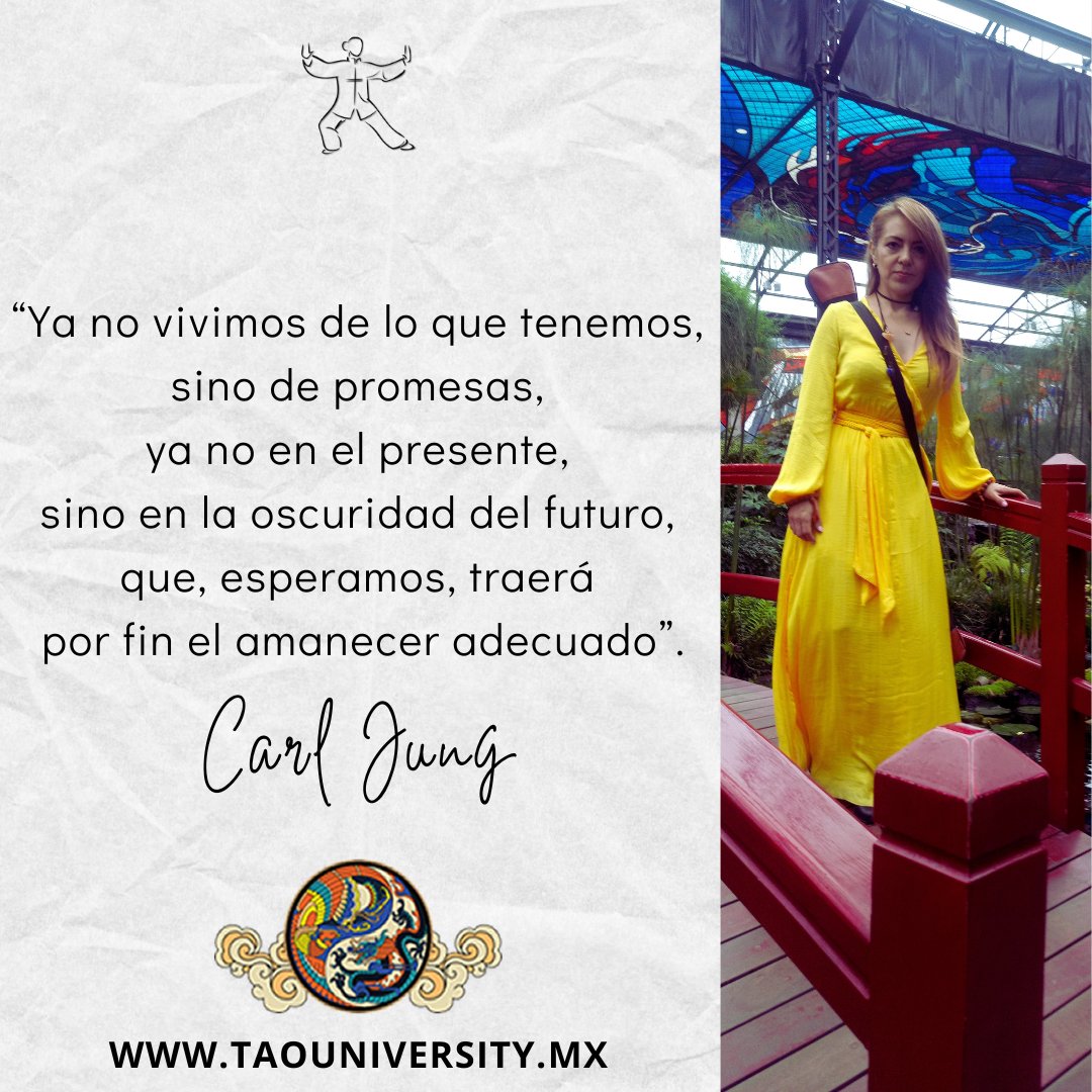 Linda noche
“Ya no vivimos de lo que tenemos, sino de promesas, ya no en el presente, sino en la oscuridad del futuro, que, esperamos, traerá por fin el amanecer adecuado”.
Carl Gustav Jung

#taijiquan #chi #holistico #energía #taouniversity