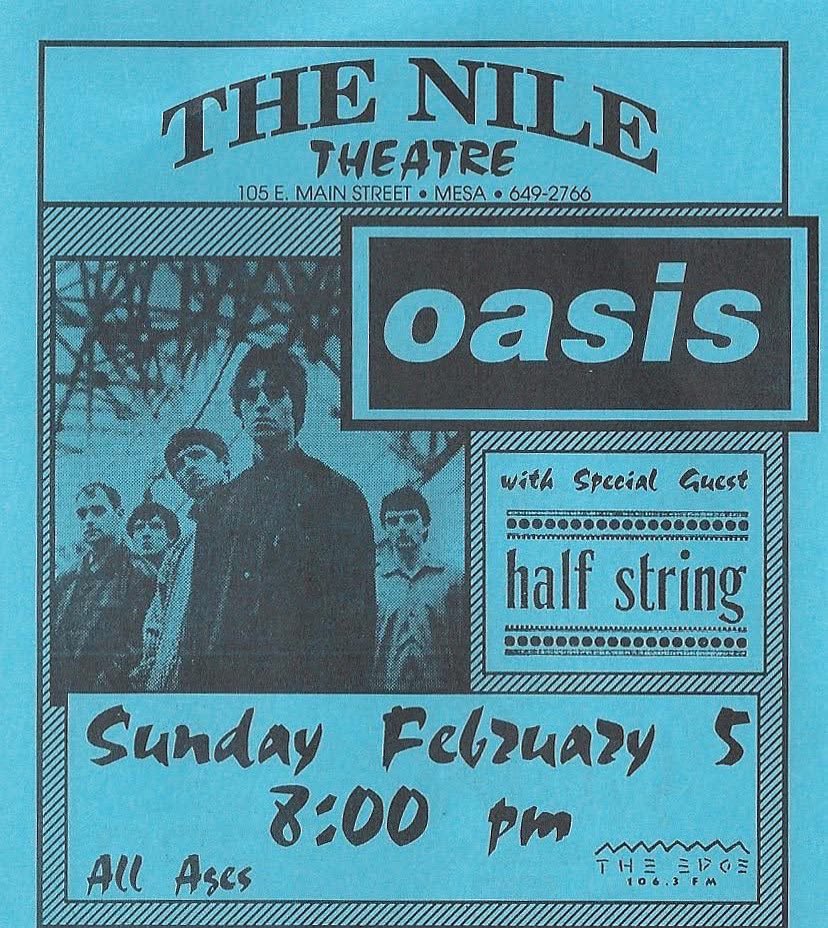 That time Half String opened for a little band that these days nobody talks about anymore…