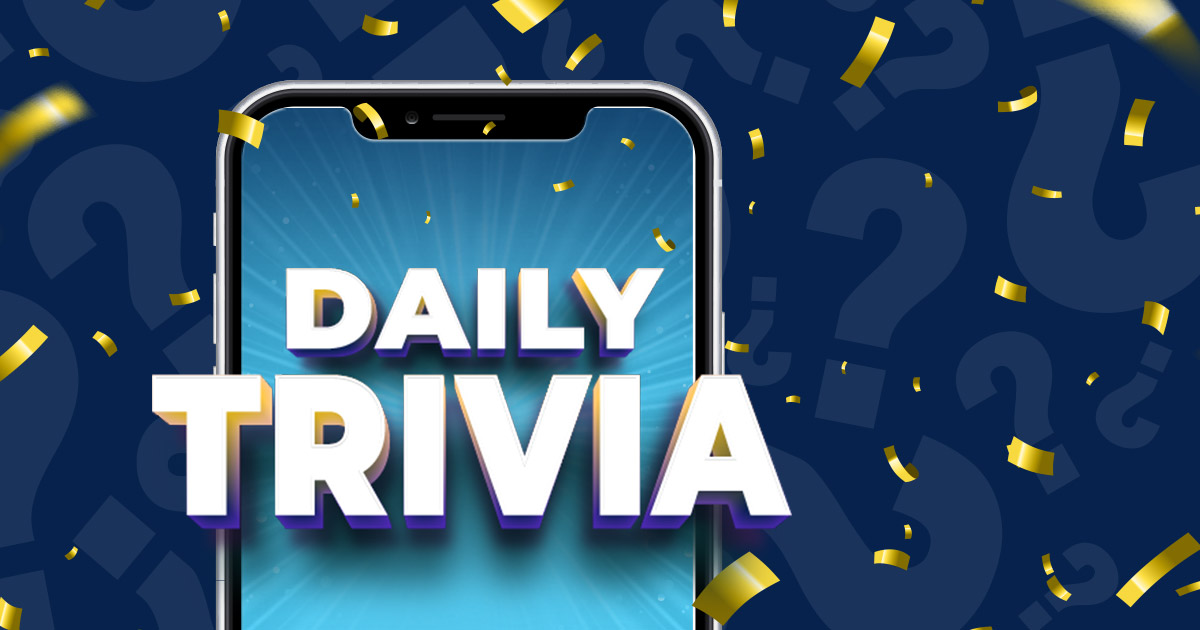 A new week of Daily Trivia Live starts in 30 minutes with a $1,000 Grand Prize up for grabs - we also have 9 Bonus SB, plus five people will win a giveaway for 100 SB!

Don't have the app yet? Get in the game at swagbucksdailytrivia.com
