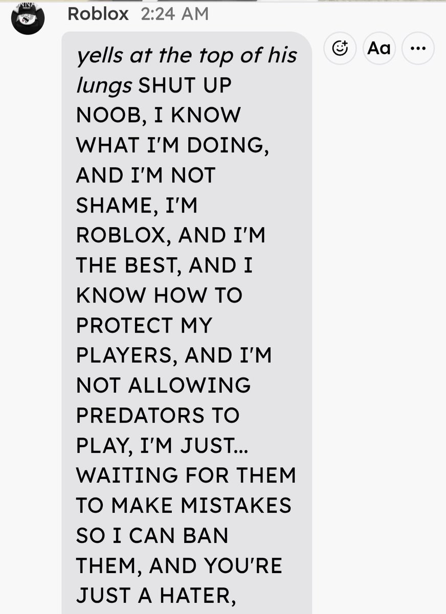 XxN3V3R_S0RRYxX's tweet image. Roblox has admitted it finally.
#schelp #robloxpredators #predators #roblox #predatorsdrama #schlepandpredators the predators and schlep drama