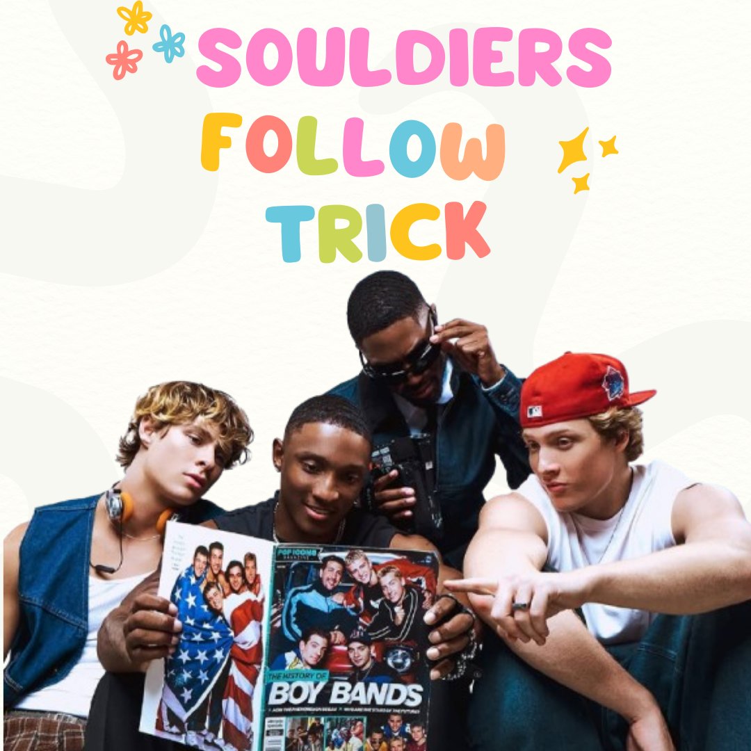soulidifiedaily's tweet photo. SOULDIERS FOLLOW TRICK + TAG
Vamos unir o fandom e comemorar o lançamento de One and Only
Comente 10 séries, 10 filmes e 10 músicas que voce mais ama
Curta os comentários dos outros fãs
Siga todo mundo que curtir o seu comentário 
Não esqueça de usar a tag SOULIDIFIED DEBUT https://t.co/p1XjJGbF4t