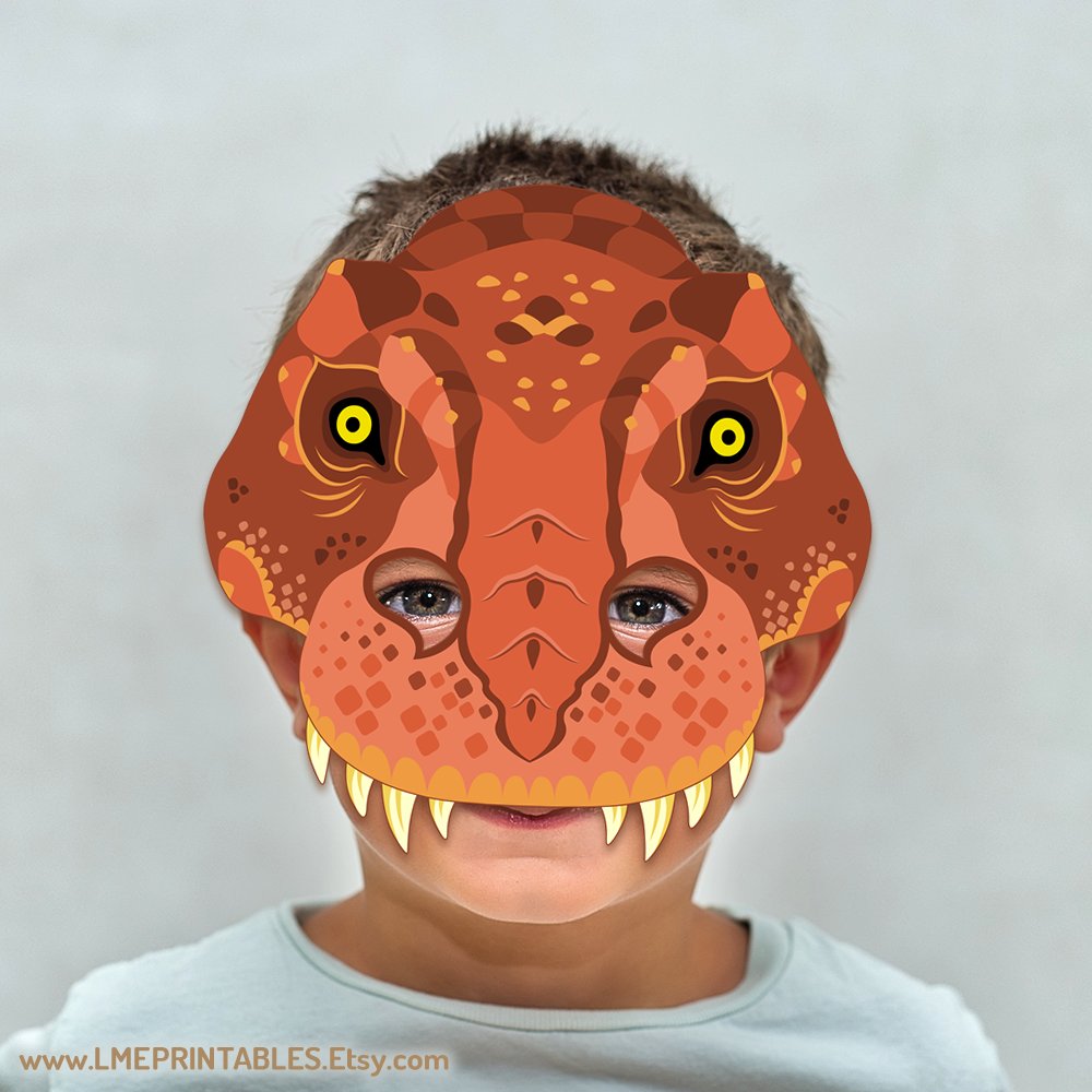 lmeprintables's tweet photo. T-Rex Mask Printable Dinosaur Carnival Halloween Dino Costume Animal Velociraptor Raptor Prehistoric Party Favor Game Kid Adult Photo Booth https://t.co/TkCq6qzo1w via @Etsy #dinoparty #dinosaurparty #prehistoricanimals #jurassicparty #dinosaurmask #prehistoricanimalmasks #dinos https://t.co/Oe1pSyZoKH
