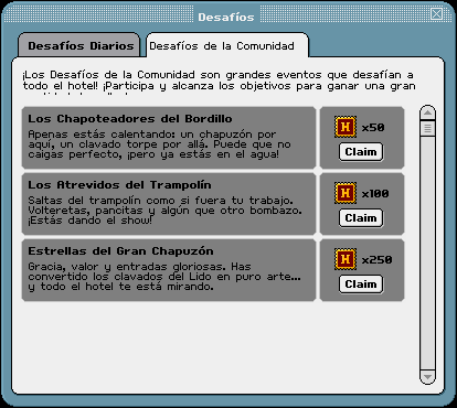🔔 Los Desafíos de la Comunidad del Habbo Lido se han completado en #HabboHotelOrigins. 💧

¡Reclama los Sellos! Recuerda que mañana es el último día para saltar en el Trampolín por el furni exclusivo. 🎟

👉 Más detalles en nuestra noticia: habtium.es/news/19688