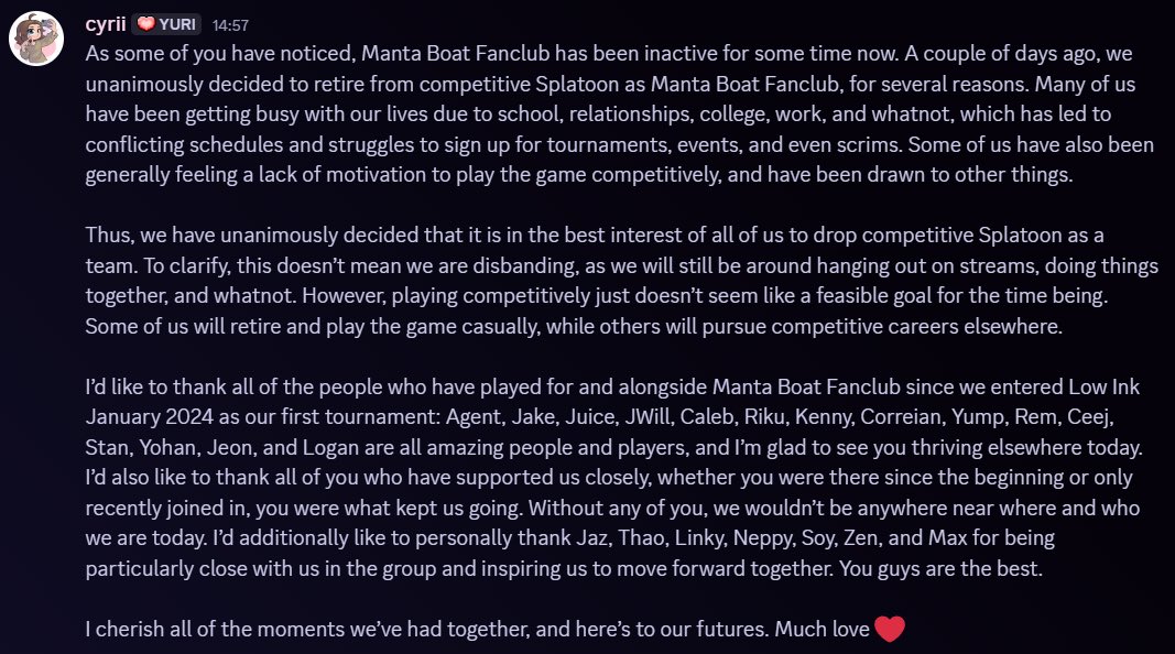 mantaboatfc's tweet image. An announcement regarding us.
