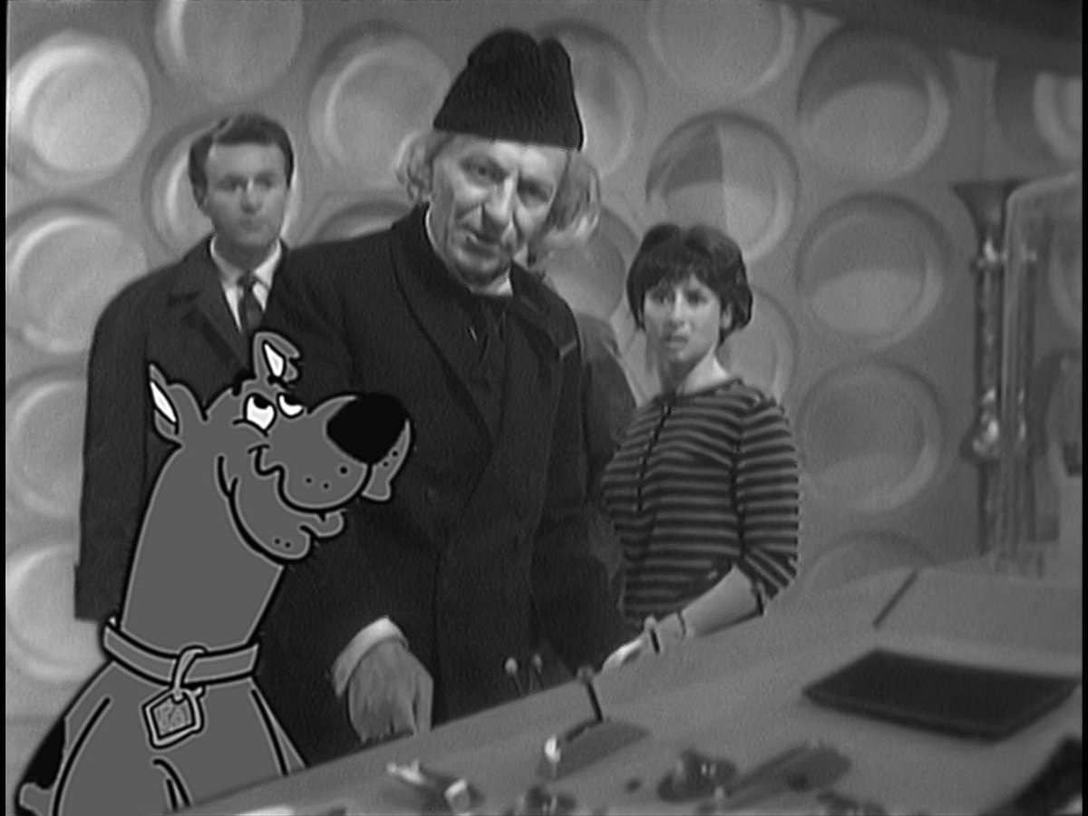 Photoshopping scooby-doo characters into a doctor who story every day until I forget or run out of episodes 

Day 1: An Unearthly Child