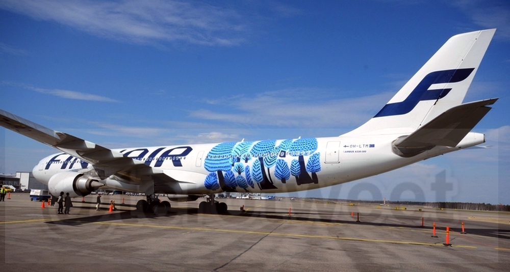Tero Tuominen (@terotweet) on Twitter photo <a href="/AirNavRadar/">AirNav Radar</a> Quite short lived #Marimekko #Finnair Airbus A330 (OH-LTM) livery from 2013: Metsänväki.
It was soon found out that it was copied from Ukrainian children's book.
Then hastily painted over with white paint. <a href="/AirNavRadar/">AirNav Radar</a> Quite short lived #Marimekko #Finnair Airbus A330 (OH-LTM) livery from 2013: Metsänväki.
It was soon found out that it was copied from Ukrainian children's book.
Then hastily painted over with white paint.