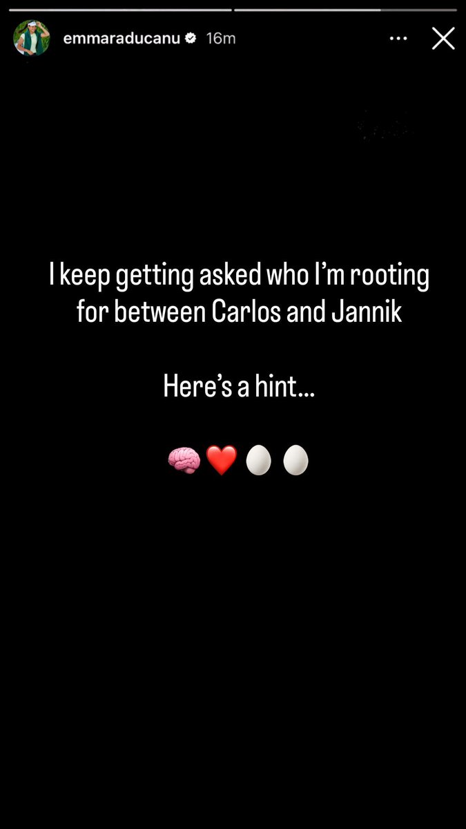 Raducanu going for Alcaraz in Cincinnati 👀