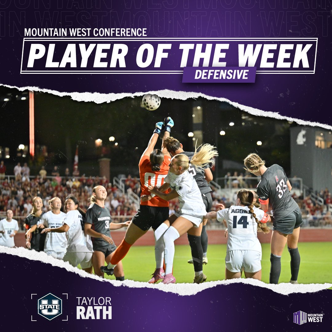 Mountain West (@mountainwest) on Twitter photo ๐ฟ๐๐๐๐ฃ๐จ๐๐ซ๐ ๐๐ก๐๐ฎ๐๐ง ๐ค๐ ๐ฉ๐๐ ๐๐๐๐ โก๏ธ ๐๐๐ฎ๐ก๐ค๐ง ๐๐๐ฉ๐
Rath picks up the honor after pitching a shutout in goal for <a href="/USUSoccer/">USU Soccer</a> in a 1-0 season-opening win over Washington State, making two diving saves to keep the Cougars off the board.
#MWWSOC ๐ฟ๐๐๐๐ฃ๐จ๐๐ซ๐ ๐๐ก๐๐ฎ๐๐ง ๐ค๐ ๐ฉ๐๐ ๐๐๐๐ โก๏ธ ๐๐๐ฎ๐ก๐ค๐ง ๐๐๐ฉ๐
Rath picks up the honor after pitching a shutout in goal for <a href="/USUSoccer/">USU Soccer</a> in a 1-0 season-opening win over Washington State, making two diving saves to keep the Cougars off the board.
#MWWSOC