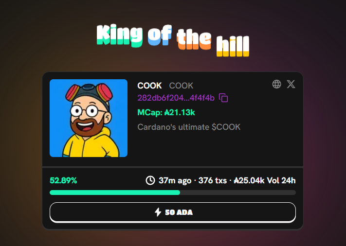 King of the Hill reached on <a href="/snekdotfun/">snek.fun</a>
Next up: bonding 
Thanks for the support, stay close