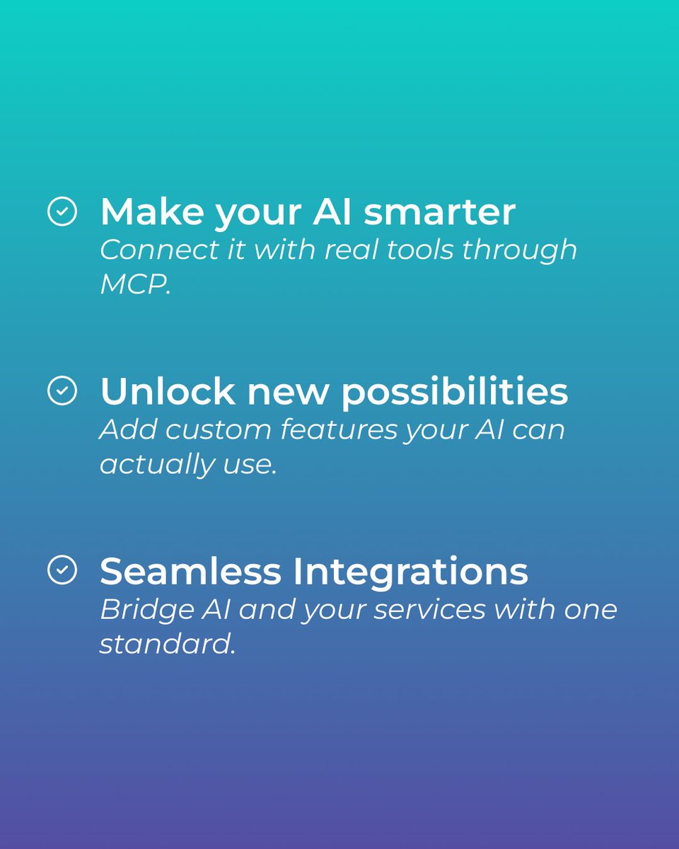 somnio_software's tweet image. AI gets smarter when it connects with real tools. With MCP (the “USB-C for AI tools”), you can unlock new features &amp;amp; seamless integrations. 

Check the full tutorial on building your first MCP server in Dart written by our CTO @papa_gianfranco 👉 somniosoftware.com/blog/how-to-bu…