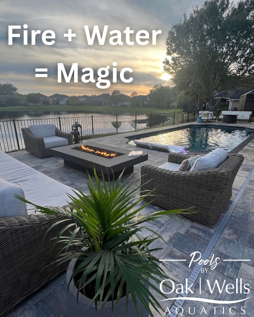 OakWellsPools's tweet image. A little fire goes a long way 🔥

 Fire bowls and fire pits add cozy vibes to your pool space—even when you're not swimming.

 Would you add one to your remodel?

 #PoolRemodelGoals #FireFeatures #OakWellsAquatics