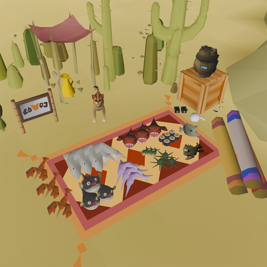 Kitten has wares if you have gp!