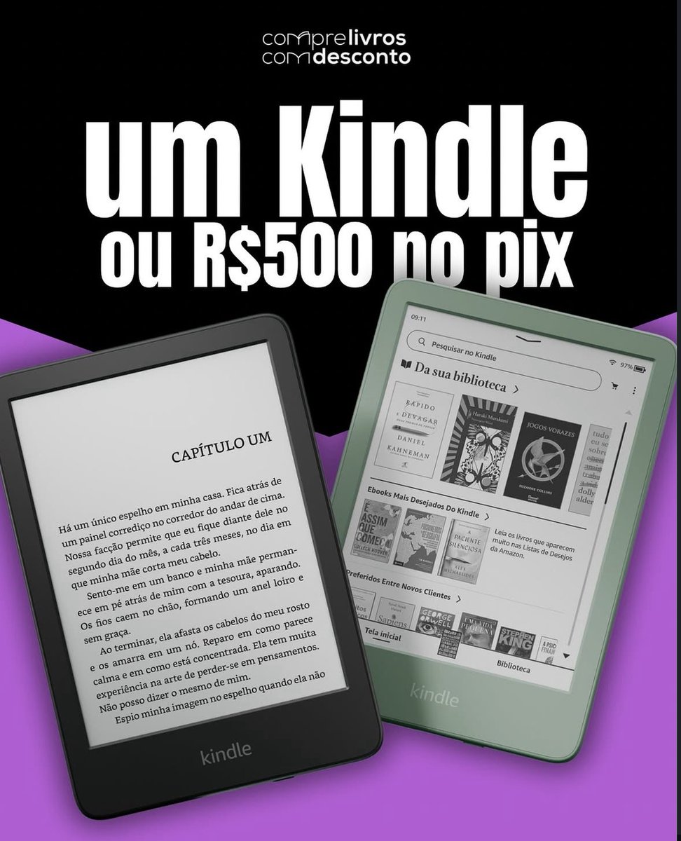 🚨 SORTEIO KINDLE OU R$500 NO PIX!

regras:
— dar RT nesse tweet;
— preencher o formulário (link no próximo tweet)

💥 o resultado sai 02/09! boa sorte &lt;3