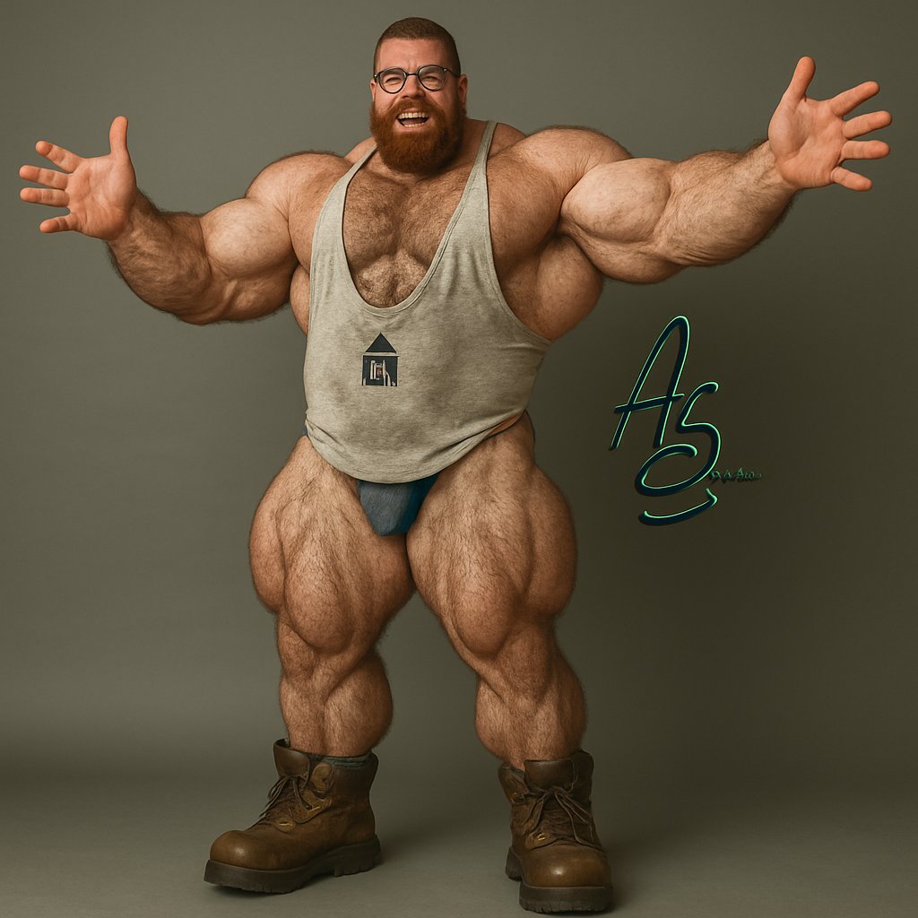 Mmgef89's tweet photo. When AI just canโt match real art! Huge! โค๏ธโ๐ฅ
@Alucardsamun
#muscleart #MuscleMorph #Bearsbulge #AIart https://t.co/SRbyMyXjCH