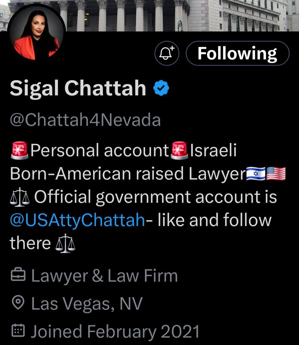 GenXGirl (@genxgirl1994) on Twitter photo This is Chattah Sigal <a href="/Chattah4Nevada/">Sigal Chattah</a> the interim US attorney who let the Israeli pedo, Tom Alexandrovich, free. She’s also a born citizen of Israel. This is Chattah Sigal <a href="/Chattah4Nevada/">Sigal Chattah</a> the interim US attorney who let the Israeli pedo, Tom Alexandrovich, free. She’s also a born citizen of Israel.