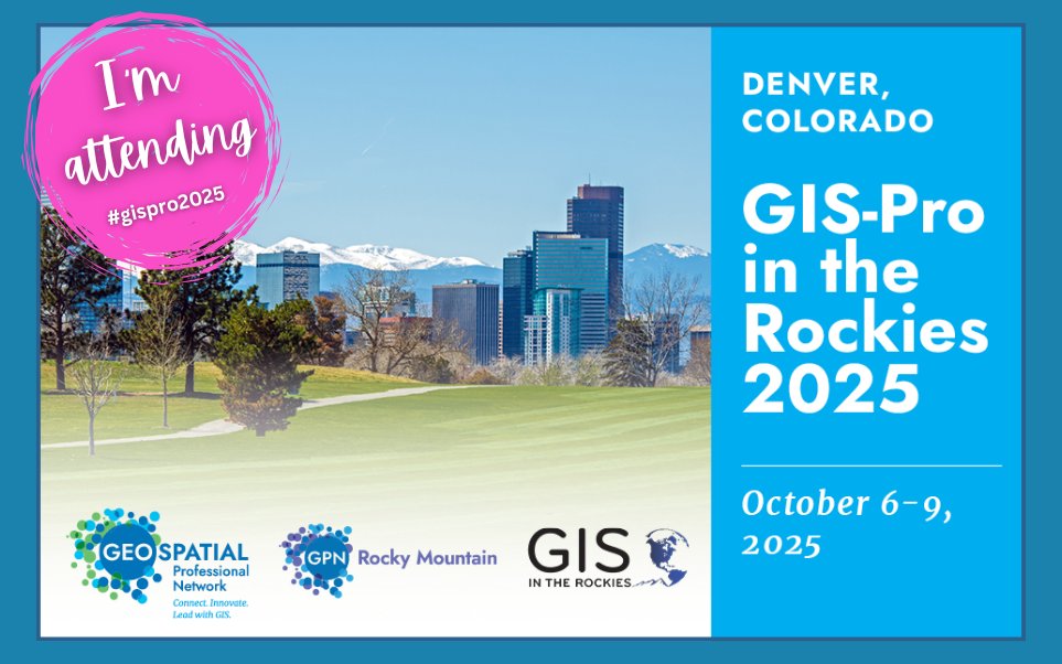 New workshop at GIS-Pro in the Rockies!
Overcoming Career Fears and Unlocking Your Full Potential 

See you there!
Check out the details: sched.co/25VM1
Make your plans: thegpn.org/page/GIS-Pro