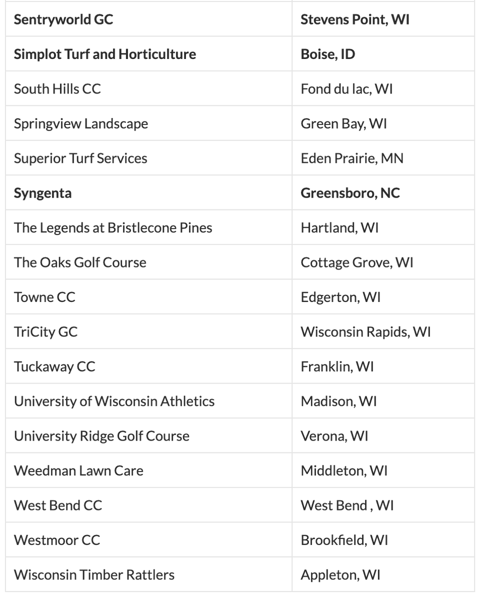 Paul Koch (@plkoch2) on Twitter photo Our Turfgrass Diagnostic Lab wouldn't exist without our Contract Members, and we can't thank them enough for their support. The full list of 2025 Contract Members can be found here: tdl.wisc.edu/tdl-contract-m…
For more on joining this esteemed club visit: tdl.wisc.edu/tdl-contract-m… Our Turfgrass Diagnostic Lab wouldn't exist without our Contract Members, and we can't thank them enough for their support. The full list of 2025 Contract Members can be found here: tdl.wisc.edu/tdl-contract-m…
For more on joining this esteemed club visit: tdl.wisc.edu/tdl-contract-m…