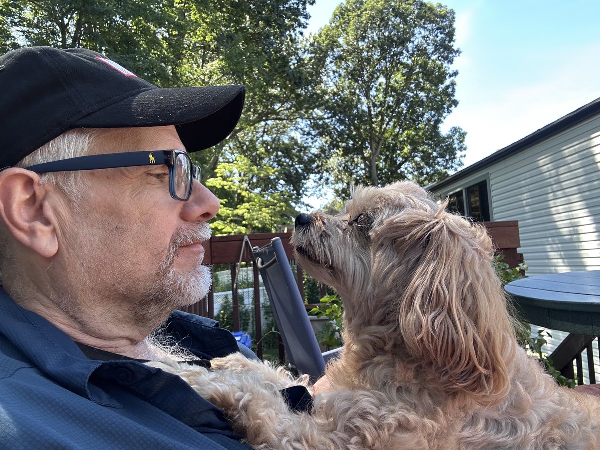 Enjoying a splendid afternoon with Carter