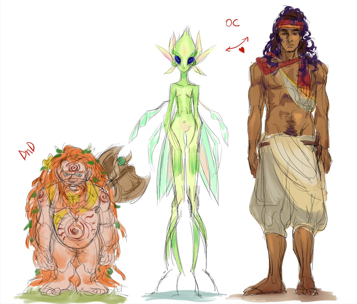 some character designs💚🙏
#DnD