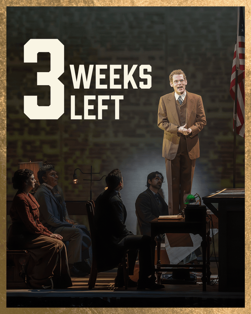 Don't waste a moment. You've got 3 weeks left to see Parade on tour.