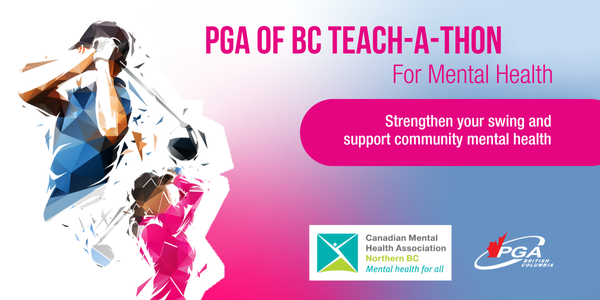 ⛳The <a href="/PGAofBC/">PGA of BC</a> Teach-a-Thon for #MentalHealth is coming up!
Strengthen your swing with a PGA pro Aug. 22 to Sept. 30, with proceeds supporting #CMHAInBC.
Don't miss out: upgrade your golf game + drive change for mental health: cmhabc.akaraisin.com/ui/pgagives2025 #PGAGolf4MentalHealth