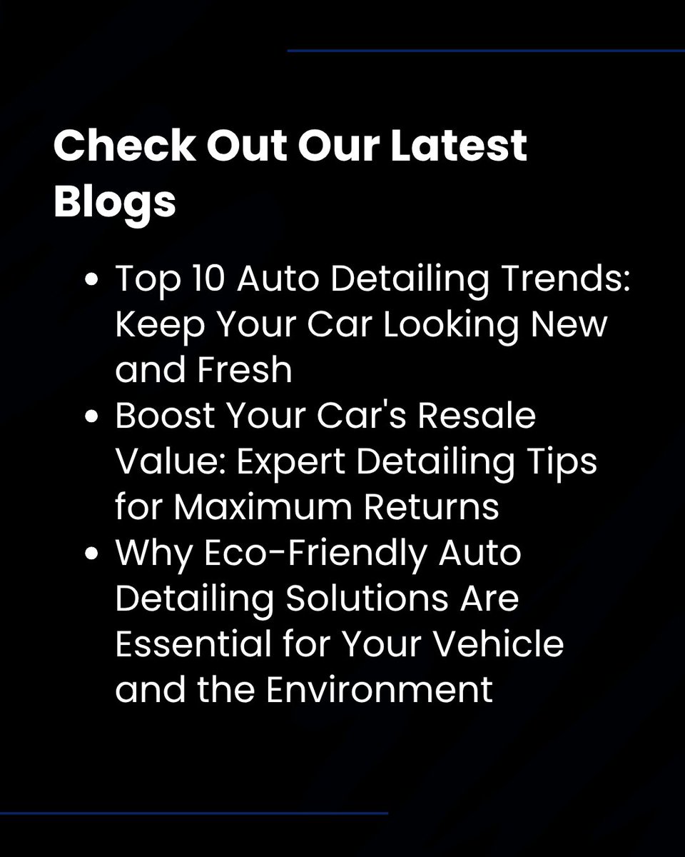 BlackHorseADS's tweet image. Discover the secrets to keeping your car looking brand new! 🚘✨ Visit our website to read the full blog: blackhorseautodetailspa.com/blogs/blog 

#CarDetailing #AutoSpa #CarCareTips #DetailingLife #ShinyCarGoals #VehicleMaintenance #CleanCarCulture #AutoDetailingExp