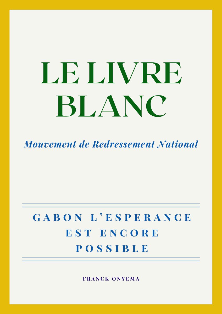 FBiziki's tweet photo. MEMORANDUM Le livre blanc du MORENA édition 2025... https://t.co/muxh1wblbd