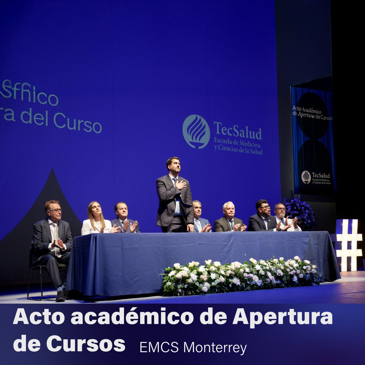 Comenzamos un nuevo ciclo en nuestra escuela con el ingreso de una nueva generación de alumnos de Ciencias de la Salud. Revive el Acto Académico de Apertura de Cursos en nuestra sede de Monterrey. live.tec.mx/ceremonias-emc…