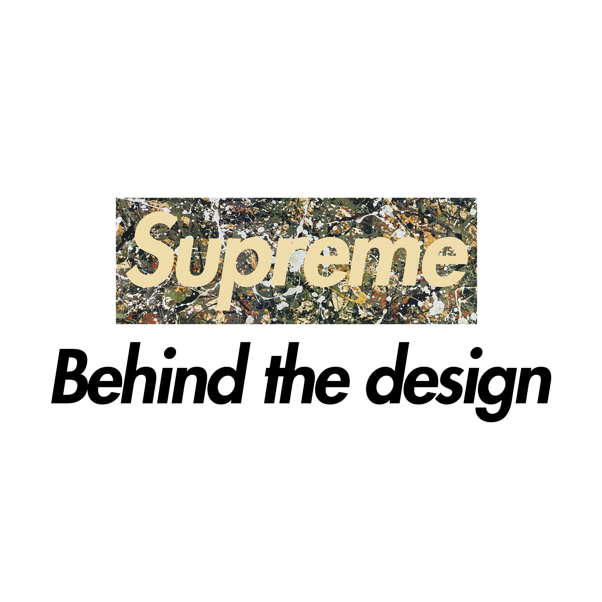 Supreme Sticker Jackson Pollockジャクソンポロック Jackson Pollock Box Logo Supreme X Jackson Pollock Box Logo