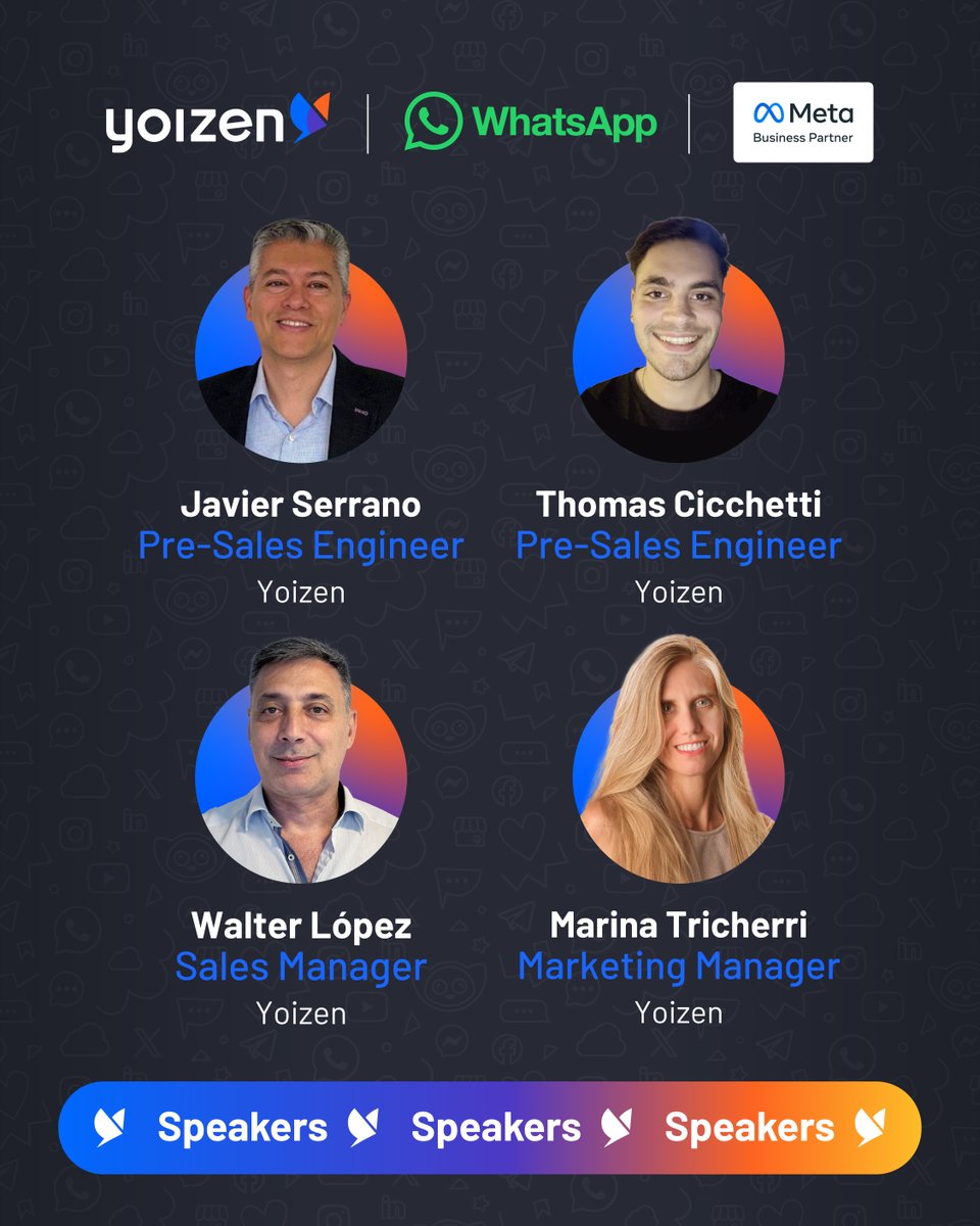 📌#Webinar I Jueves 28 de agosto. #WhatsApp evoluciona: potencia resultados, reduce costos. 

¡Regístrate sin costo!
🔗goo.su/sEy5qEN

Aprende cómo WhatsApp está transformando la experiencia conversacional y ofreciendo más flexibilidad para interactuar con los usuarios.