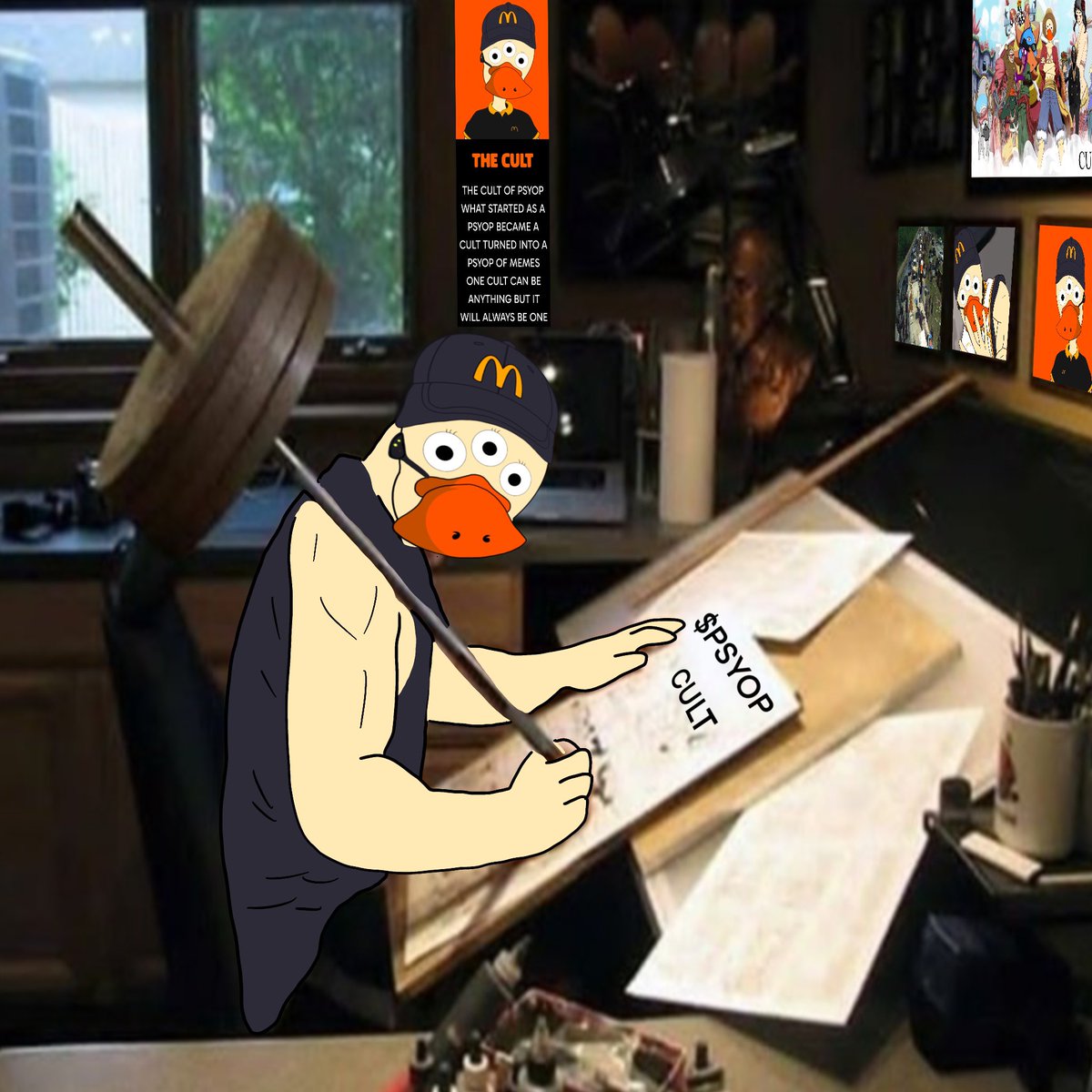 Writing the word of $PSYOP For
The world to see the Cult