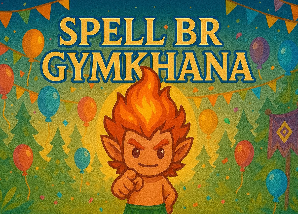 We're proudly announcing our next big community event 
&gt;&gt;&gt; Spell[BR] GYMKHANA &lt;&lt;&lt;

Coming up this weekend!! 🔥

The GYMKHANA is a mixture of different activities in which players can take part for a chance of earning $AVAX tokens

We'll have:
- Quizzes
- Monster capture