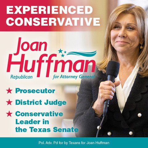 Joan Huffman tweet media