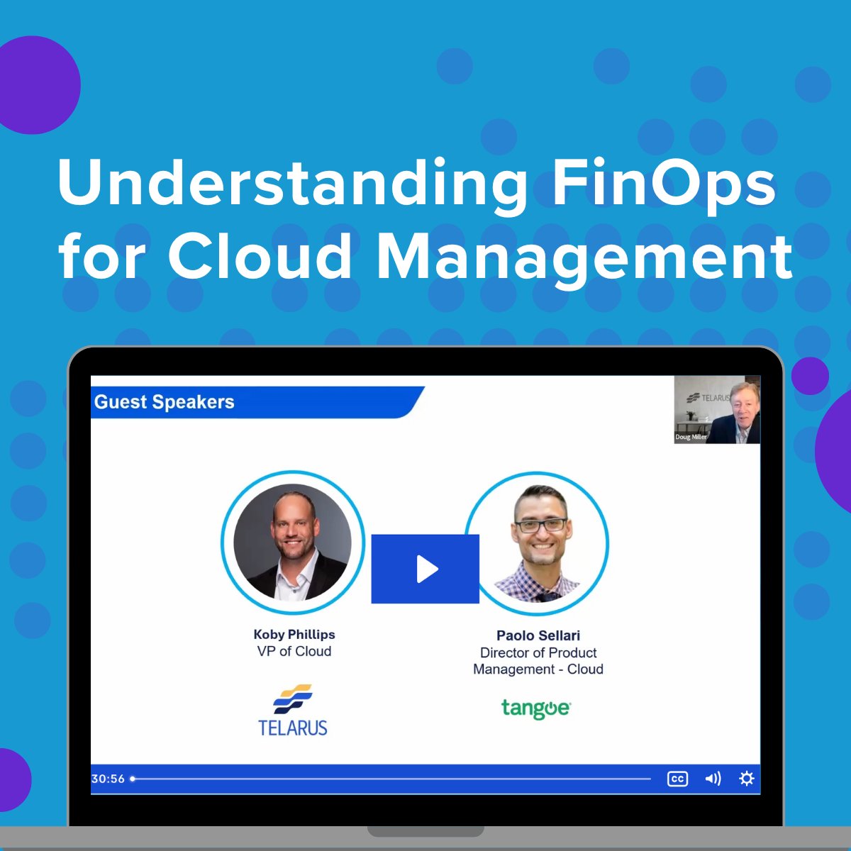 Telarus VP Koby Phillips sat down with Tangoe’s Paolo Sellari to discuss why FinOps is more than a framework, it’s a shift in how organizations manage cloud expenses. Watch to learn how teams can create to greater visibility and cost optimization: bit.ly/4mGplgm