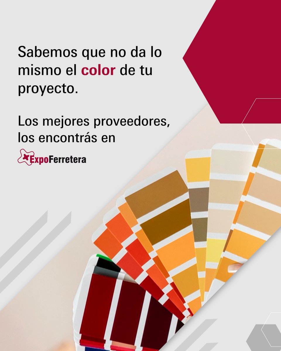 🎨 Convocatoria para quienes mezclan técnica con creatividad, precisión con estética, y saben que el color también construye.

📅 22 al 25 de octubre
📍 La Rural
🔗expoferretera.ar.messefrankfurt.com/buenosaires/es…