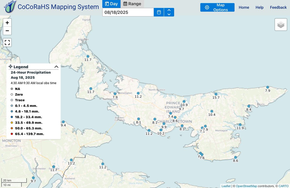 Some much needed rain fell across PEI yesterday evening and overnight. Not enough but it’s a start.
