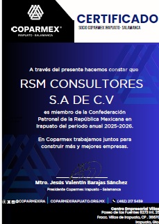 rsmconsultores_'s tweet photo. 🐦 Twitter (X)
🚀 Orgullosos de anunciar que RSM Consultores se integra como socio de Coparmex Irapuato – Salamanca 2025-2026.
Gracias a Coparmex por impulsar la unión empresarial en favor de México. 🇲🇽
#RSMConsultores #Coparmex #EmpresasConValor #Futureconomics #Emprendedor https://t.co/UwDjTKMacE