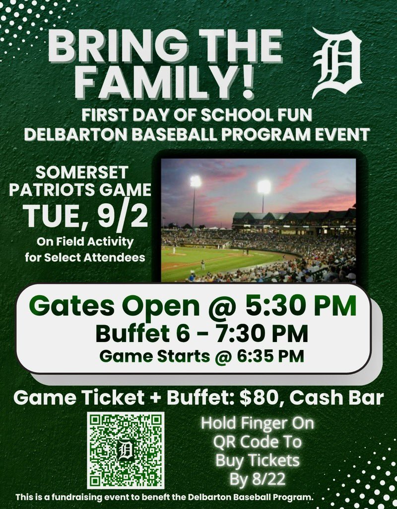 DelbyBaseball's tweet photo. Welcome back to school with a baseball touch! Come join our program!! #delbartonbaseball #playfast https://t.co/SKEFyhxfBG