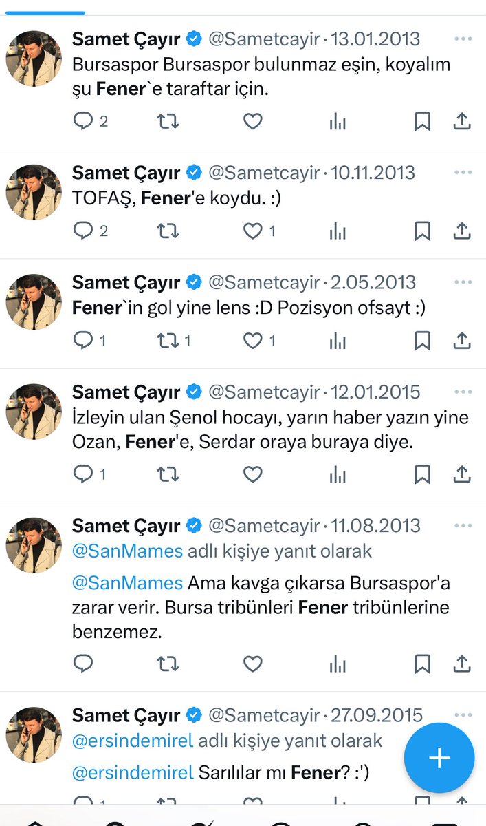 sözde Fenerbahçeli alicilerden birinin zamanında attığı tweetler. şimdi çatır çatır eski tweetleri siliyor. Fenerbahçe kuşatma altında..